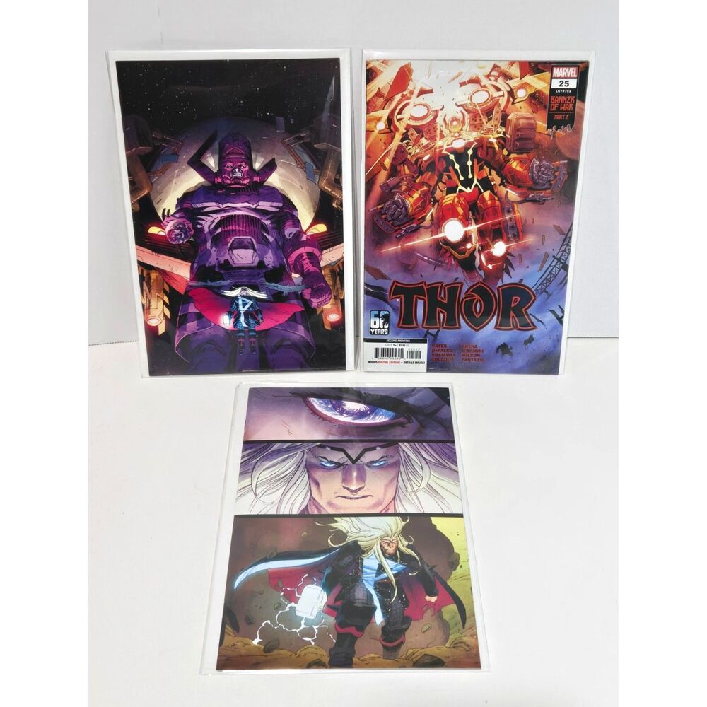 Marvel Comics Thor 2 & 25 Variant Key Lot | Cosmic Character Cover Art | 3pc